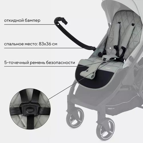 Коляска MOWbaby Smart MB101, Синий, фото