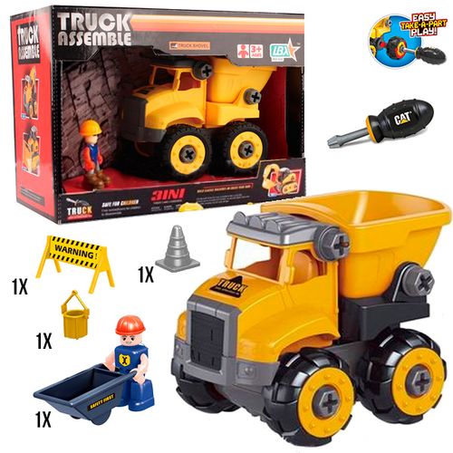 Игровой набор Truck Assemble Самосвал 311-3, Желтый