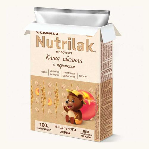 Каша молочная Nutrilak ProCereals овсяная с персиком, 200 гр с 5+ мес, в Узбекистане