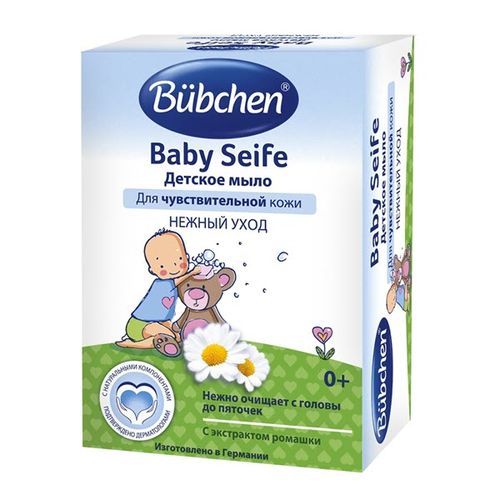 Sovun Bubchen chaqaloq Baby Seife yumshoq parvarish, 125 g