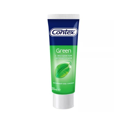 Gel-smazka Contex intim foydalanish uchun Green (antioksidant bilan), 30 ml