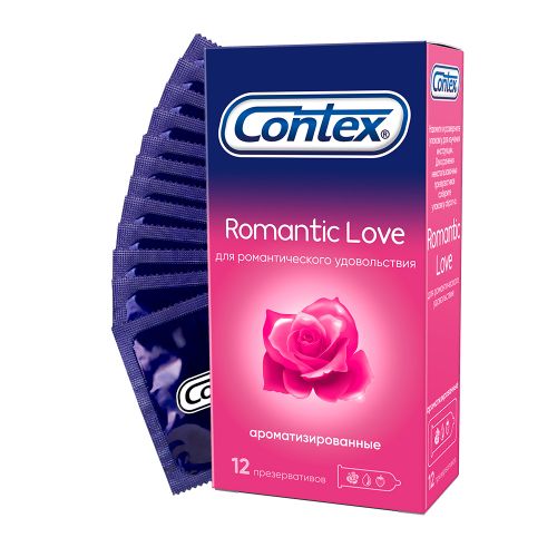 Prezirvativlar Contex Romantic xushbo'y, 12 dona