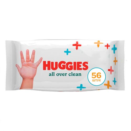 Влажные салфетки Huggies All over clean, 56 шт