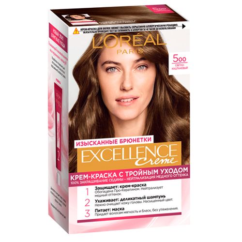 Краска для волос L'oreal EXCELLENCE Creme тон 5 Светло-каштановый