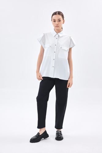 Женская рубашка короткий рукав Terra Pro SS23WES462, White, фото