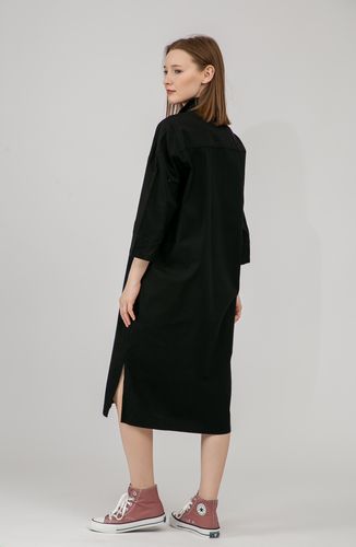 Платье длинный рукав Terra Pro SS23WES019, Black