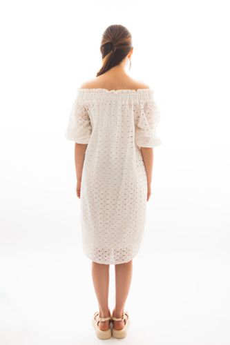 Платье короткий рукав Terra Pro SS23WES157, White, купить недорого