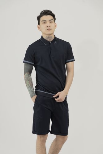 Kalta yengli polo Terra Pro SS23CA2N-17-12466, Navy