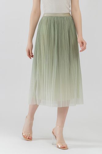 Yubka midi Terra Pro SS23WES369, Green Tea