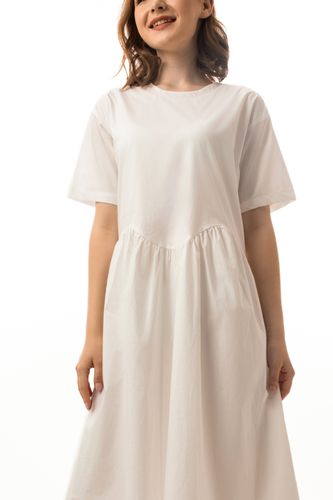 Платье короткий рукав Terra Pro SS23WES121, White, купить недорого