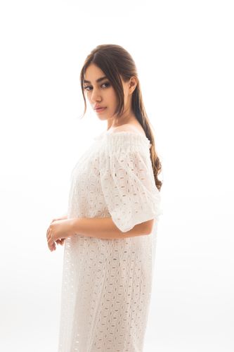 Платье короткий рукав Terra Pro SS23WES157, White, фото