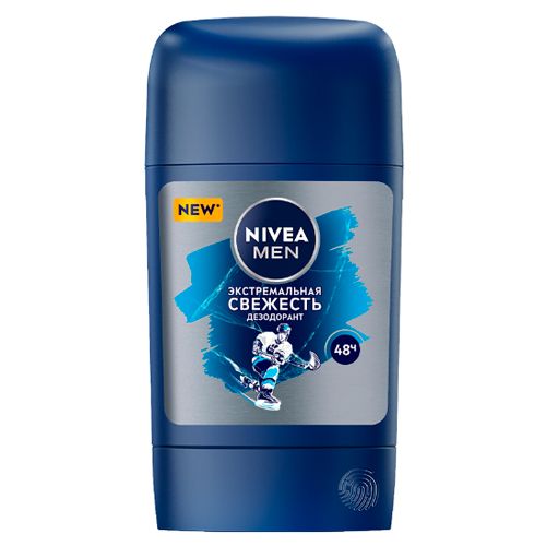 Дезодорант-антиперспирант стик Nivea Men экстремальная свежесть, 50 мл