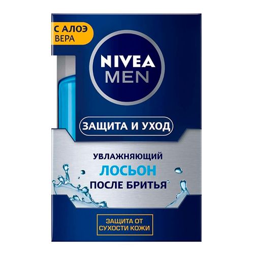 Увлажняющий лосьон Nivea Men после бритья защита и уход, 100 мл