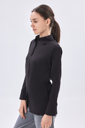Женская рубашка длинный рукав Terra Pro AW23WES-21012, Black