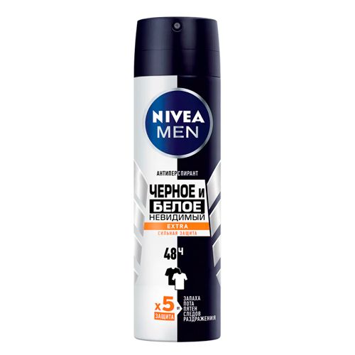 Nivea Men Extra ko'rinmas dezodorant spreyi, 150 ml
