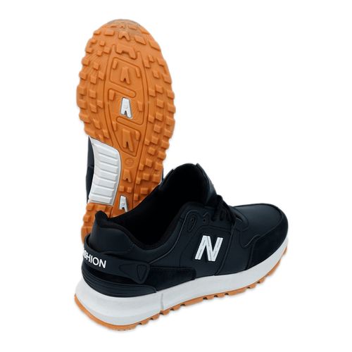 Мужские кроссовки Qianfenxiang стиль New Balance 9992, Черный, фото № 9