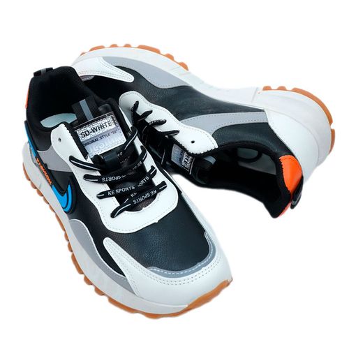 Мужские кроссовки Qianfenxiang стиль Nike 1020, Черный, фото № 16