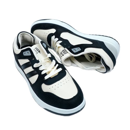 Мужские кроссовки Qianfenxiang стиль Adidas 5552, Молочно-черный, фото № 17