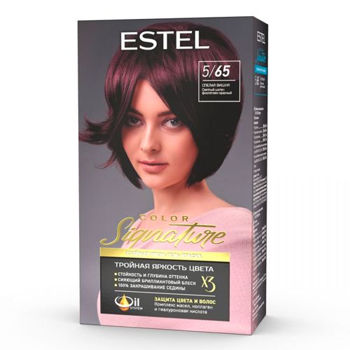 Стойкая крем-гель краска для волос Estel Color Signature, №-5/65, 170 мл
