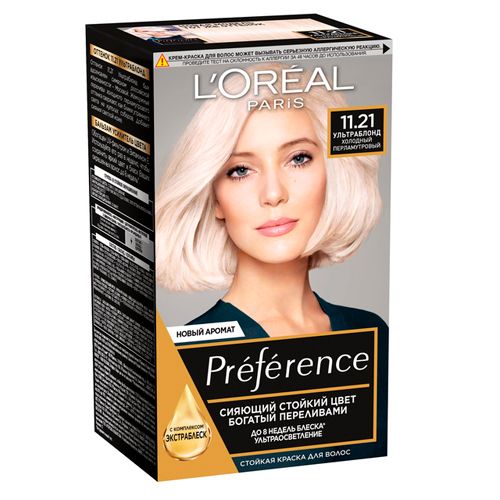 Краска для волос L'oreal Recital Preference, 11.21-Холодный перламутровый