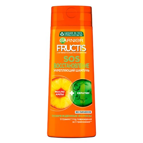 Укрепляющий шампунь Fructis SOS Восстановление для поврежденных волос, 400 мл