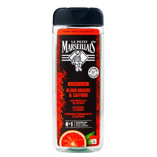 Гель-шампунь Le Petit Marseillais® для мужчин Шафран и Красный апельсин, 400 мл