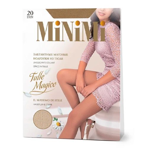 Колготки женские MNM Tulle Magico Mini Daino, 5