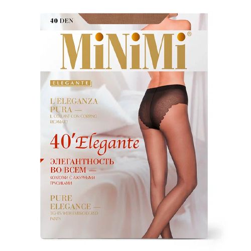 Колготки женские MNM 17QQQ Mini Elegante 40 Caramello, 2