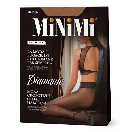 Колготки женские Minimi Diamante 20 Caramello, 4