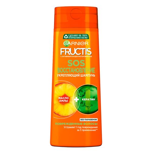 Sochlarni mustahkamlovchi shampun Garnier Fructis SOS tiklanish, 250 ml