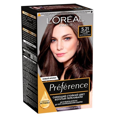 Краска для волос L'Oreal Recital Preference, 1-Светло-каштановый