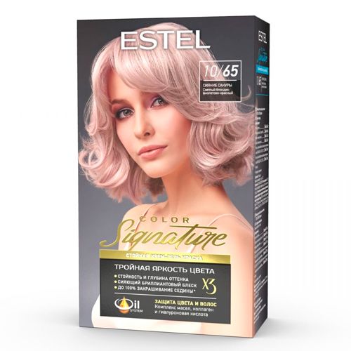 Стойкая крем-гель краска для волос Estel Color Signature 10/65, 170 мл