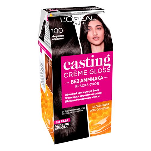 Краска для волос L'Oreal Casting Creme Gloss, 100-Черный ваниль