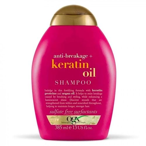 Shampun OGX keratin moyi bilan mo'rt sochlarga qarshi, 385 ml