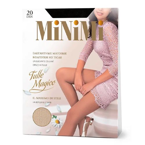 Колготки женские MNM Tulle Magico Mini Nero, 5