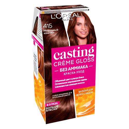 Краска для волос L'oreal Casting Creme Gloss, 415-Морозный каштан
