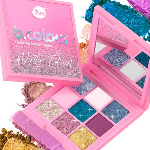 Qovoqlar uchun tenlar paletkasi 7Days B.Colour We, №-02-Magic & fancy