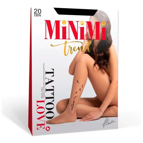 Ayollar kolgotkalari Minimi Tattoo Love Mini Nero, 4