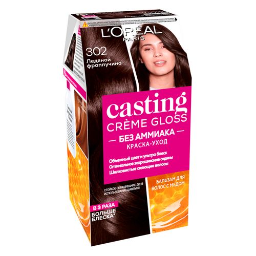 Краска для волос L'oreal Casting Creme Gloss, 302-ледяной фраппучино