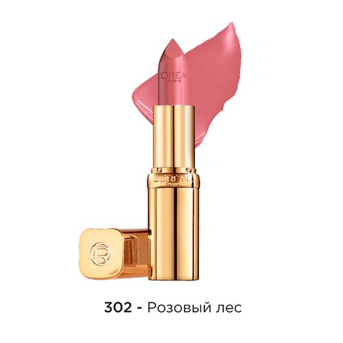 Увлажняющая помада для губ L'Oreal Paris Color Riche, 302-Розовый Лес, 4.3 мл