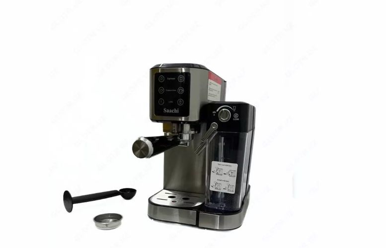 Рожковая кофеварка Saachi NL-COF-7072, 1 л, Серый, купить недорого