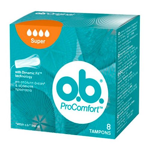 Tamponlar o.b.® ProComfort super, 8 dona