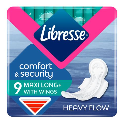 Гигиенические женские прокладки Libresse Maxi Long wing sw