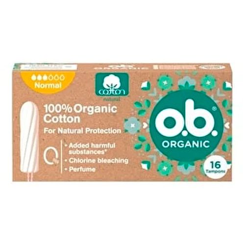 Tamponlar o.b.® Organic normal, 16 dona