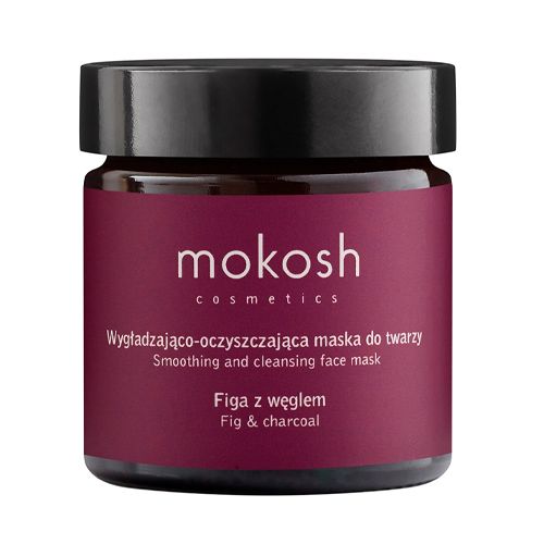 Ko'mir va anjir bilan silliqlash va tozalash Mokosh yuz niqobi, 60 ml