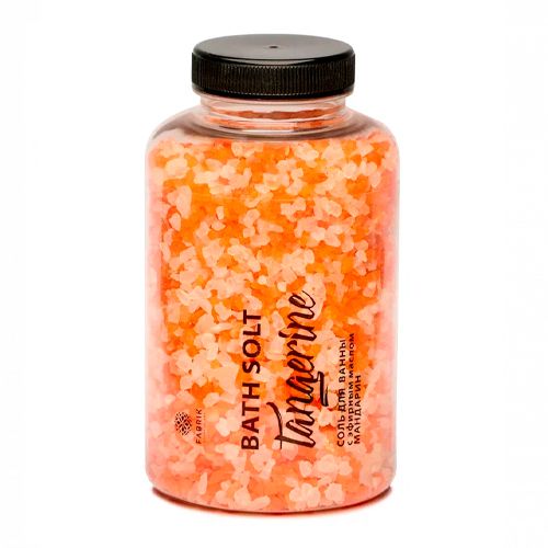 Соль для ванны Fabrik Cosmetology с эфирным маслом, Мандарин Tangerine в банке, 500 г