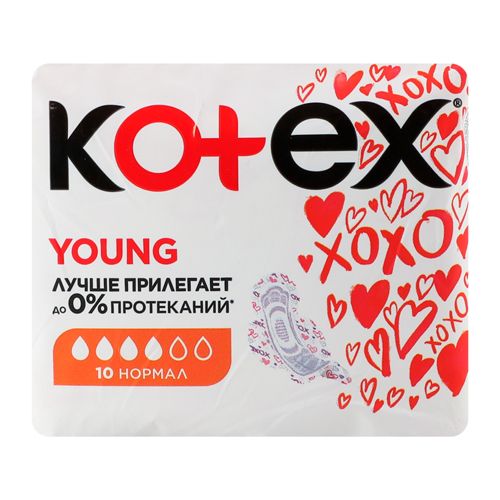 Прокладки Kotex Янг сетч Нормал, 10