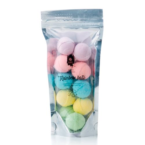 Маленькие бурлящие шарики для ванны Fabrik Cosmetology Rainbow balls, 150 г