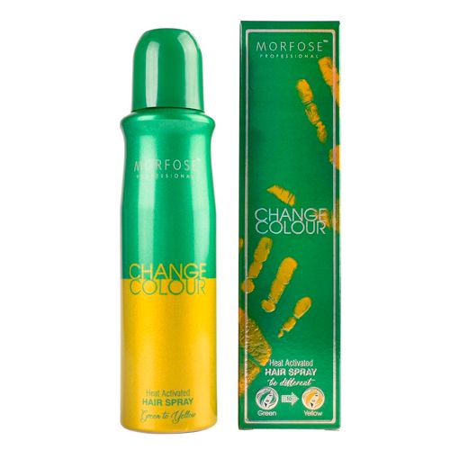 Спрей-Хамелеон для волос Morfose Change Spray, Зелено-желтый, 150 мл
