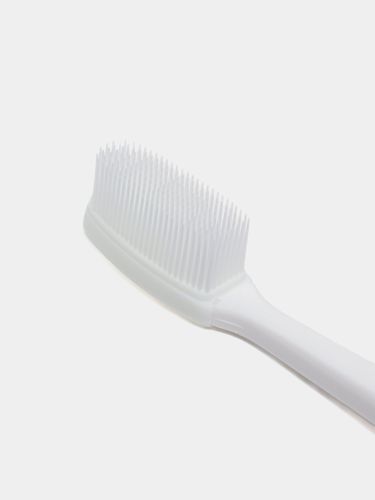 Силиконовая зубная щетка NANO K-SHORE Medium для чувствительных зубов в футляре, Вишневый, купить недорого